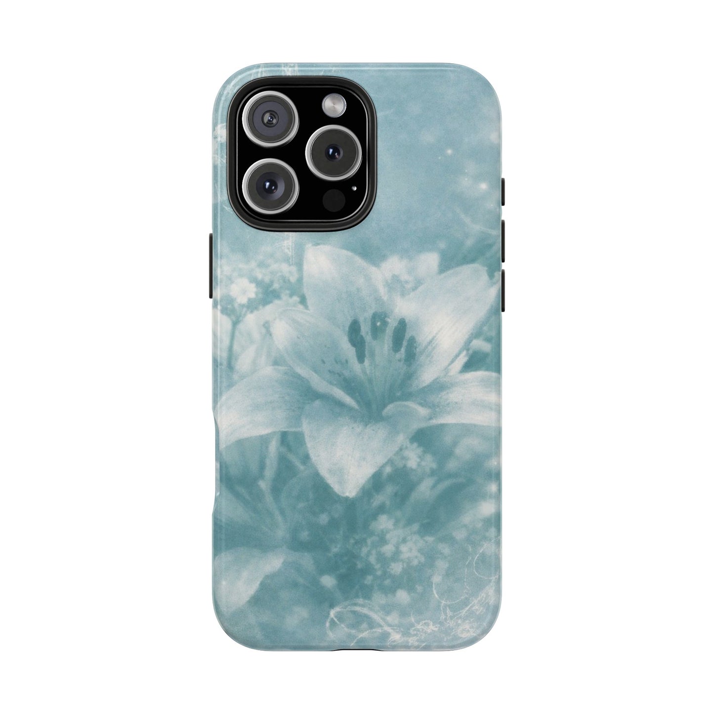 Teal Lily - Protective Phone Case