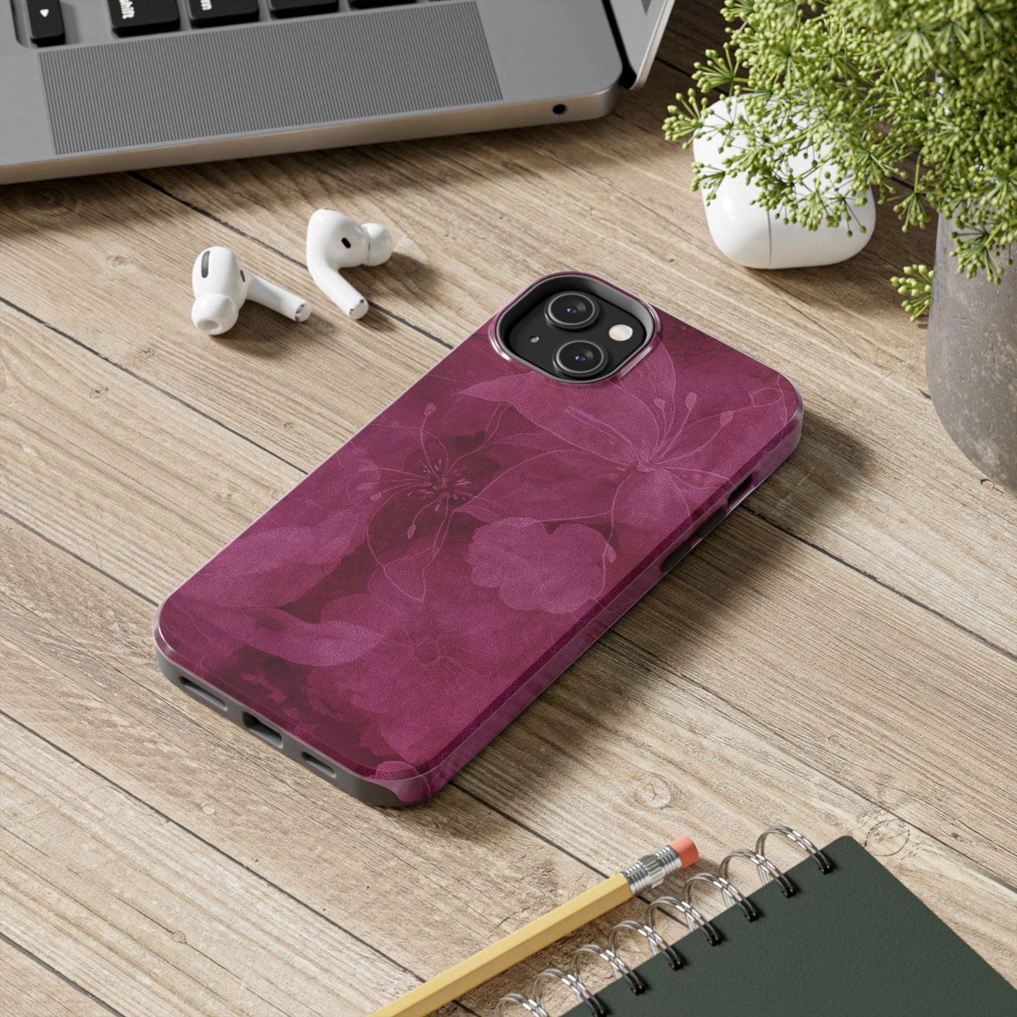 Magenta Petals - Protective Phone Case