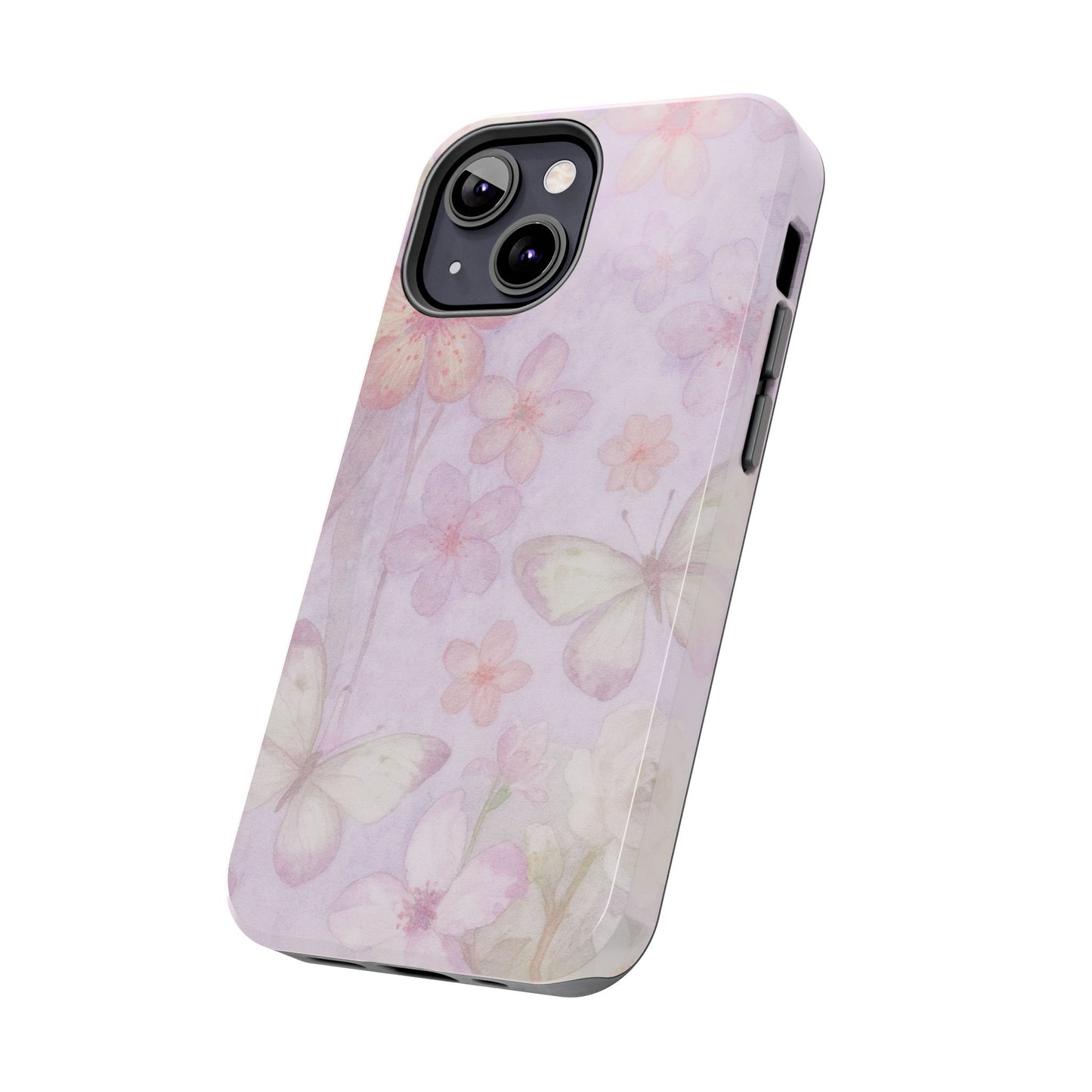 Lilac Butterfly - Protective Phone Case