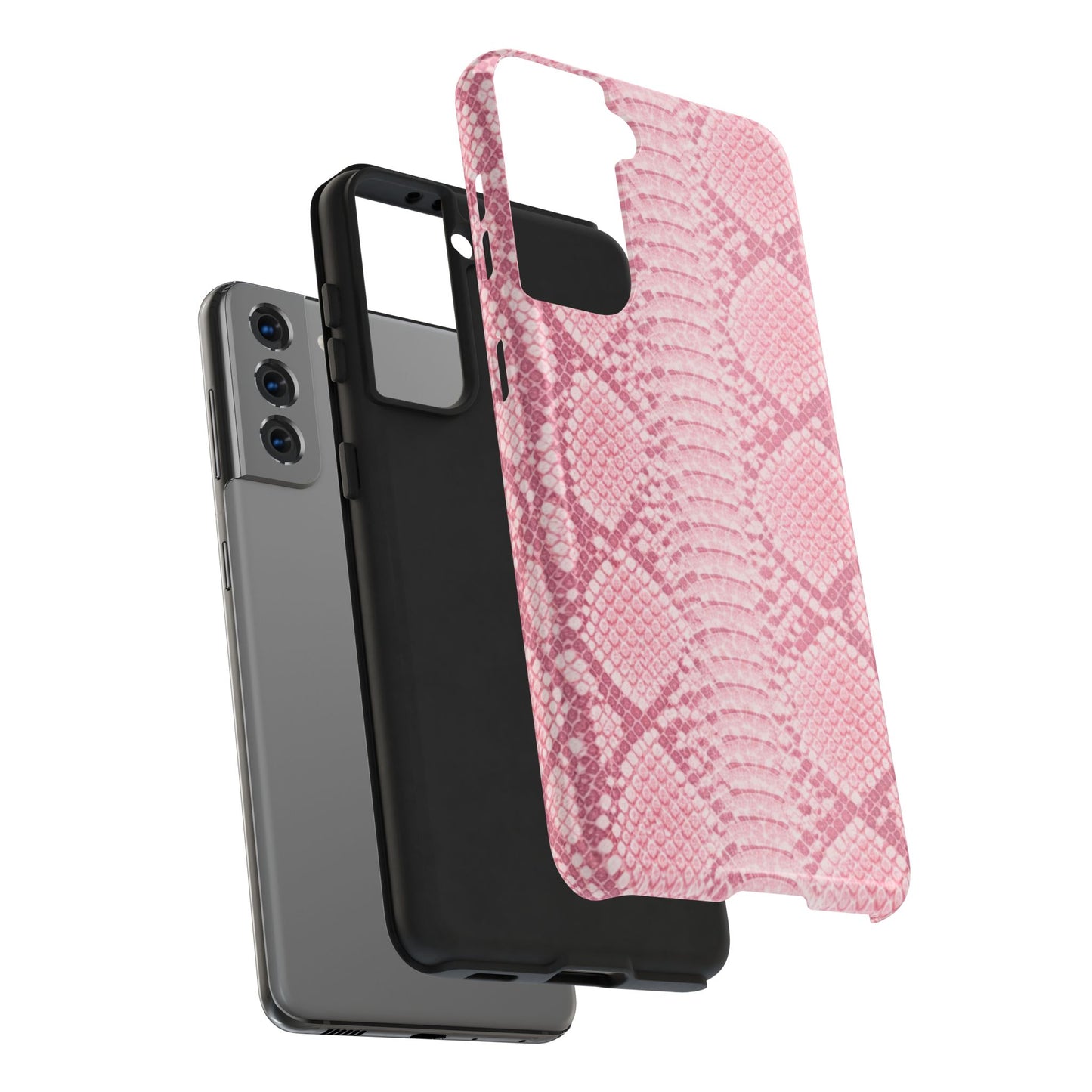 Pink Snake Skin - Protective Phone Case