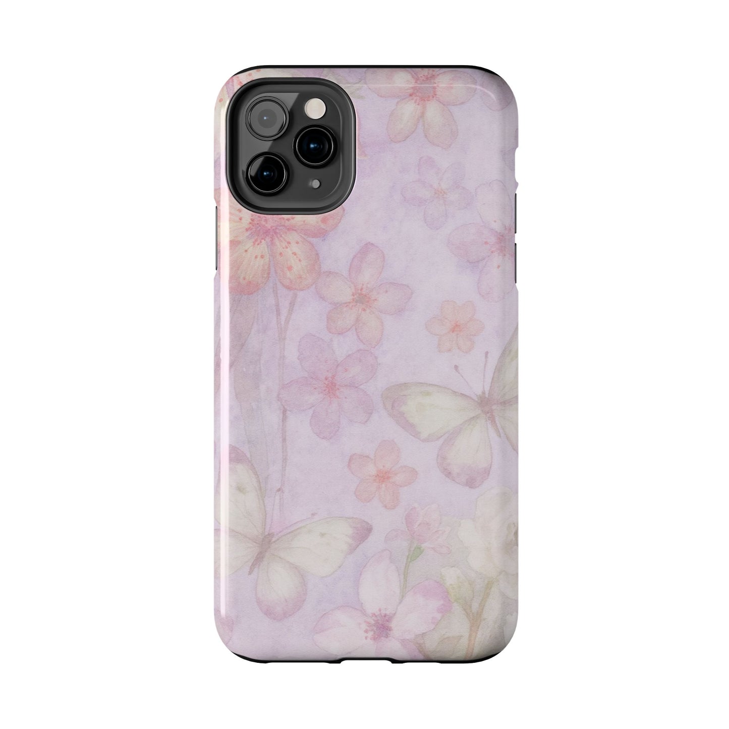 Lilac Butterfly - Protective Phone Case