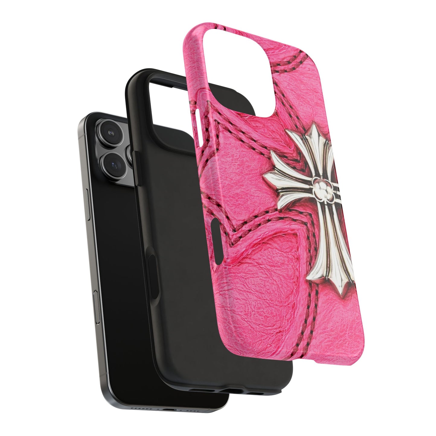Pink Cross - Protective Phone Case
