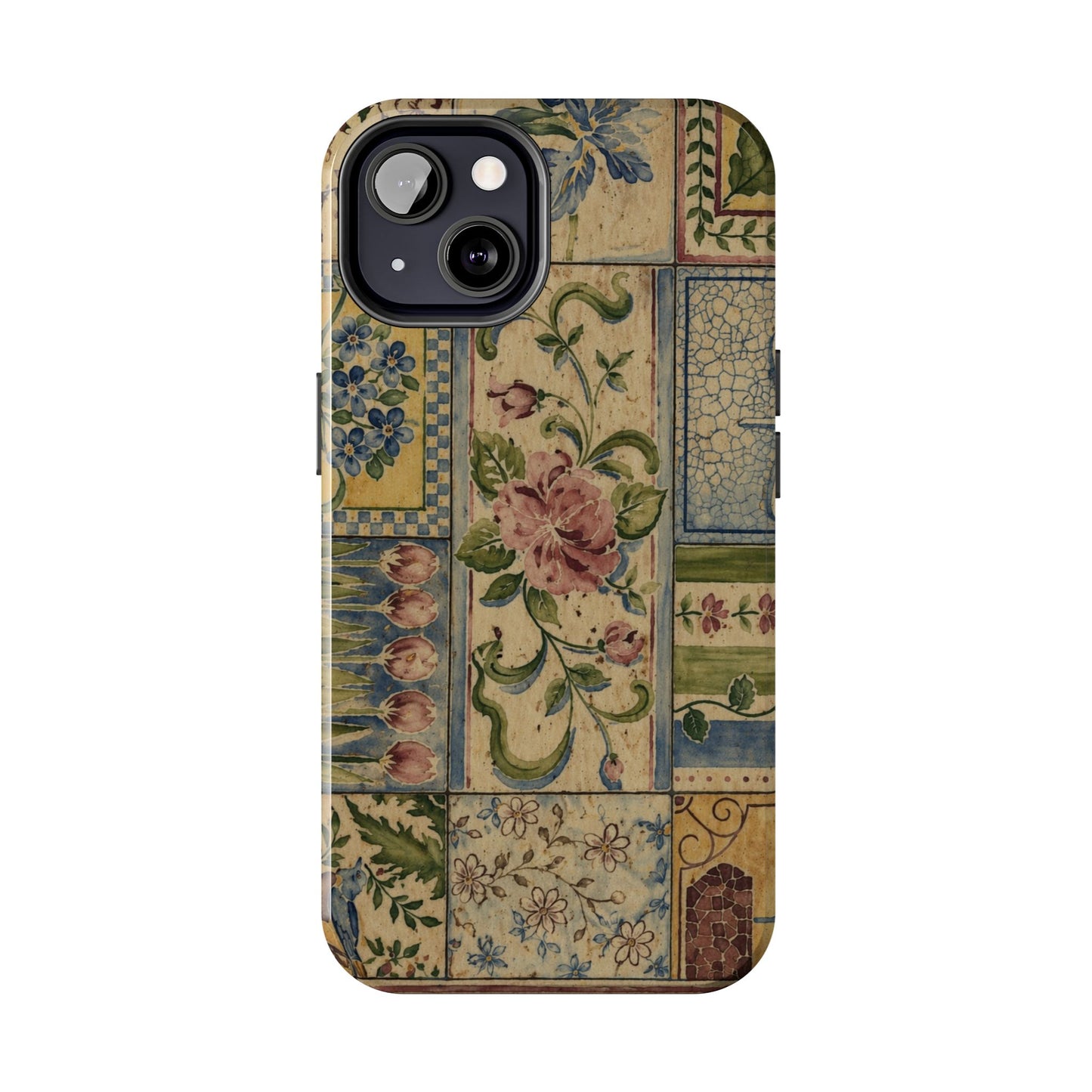 Vintage Floral Patchwork - Protective Phone Case