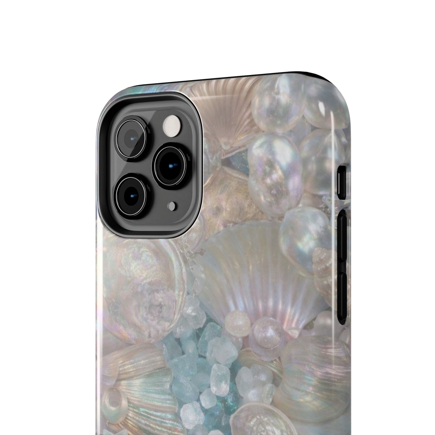 Aquamarine and Shells - Protective Phone Case
