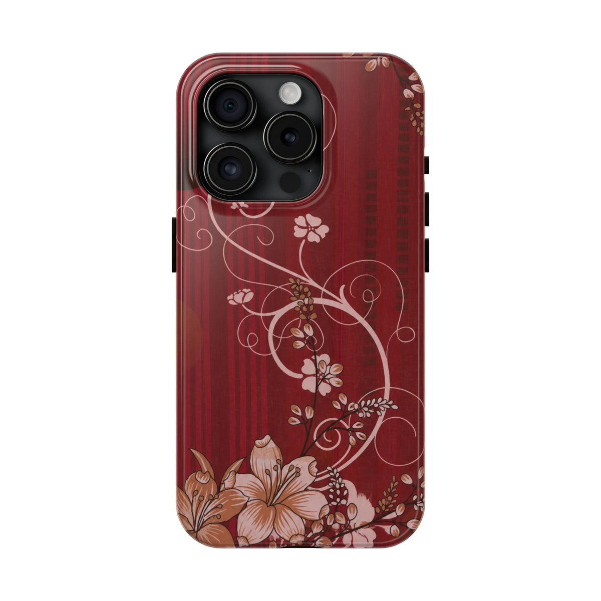 Crimson Bloom - Protective Phone Case