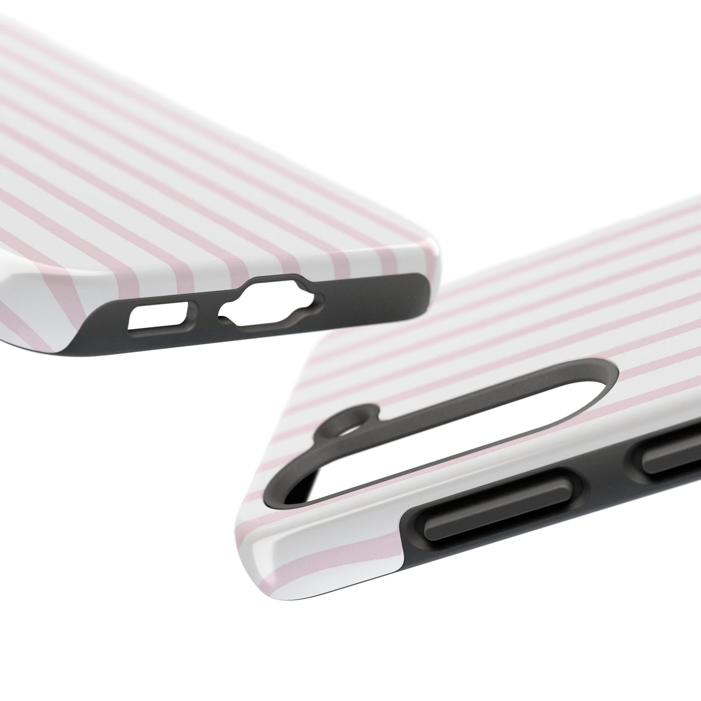 Pink Vertical Stripes - Protective Phone Case