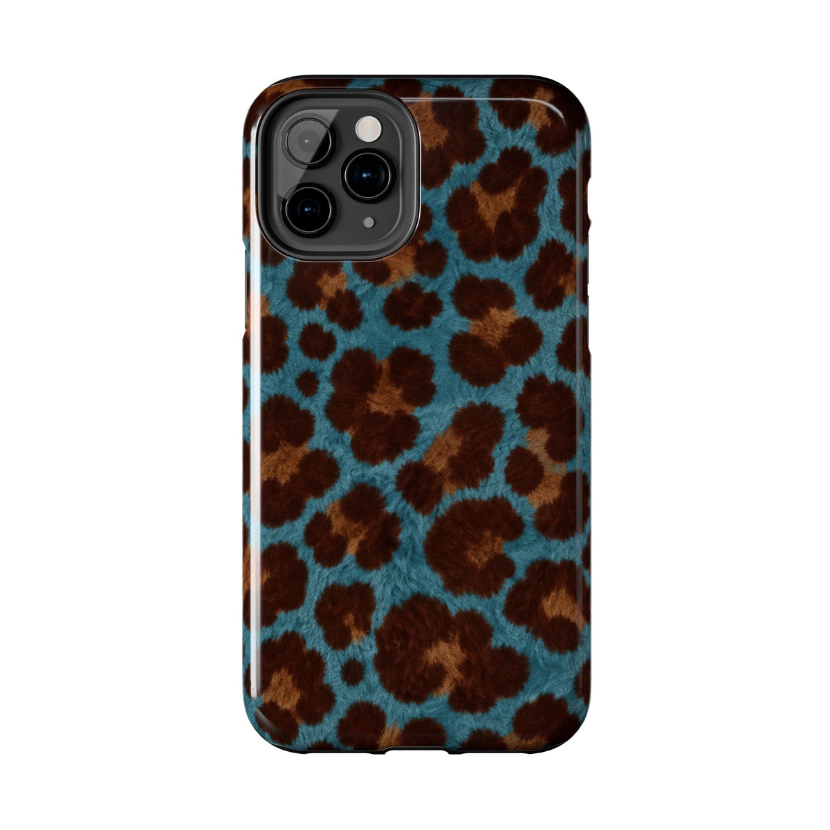 Teal Leopard - Protective Phone Case