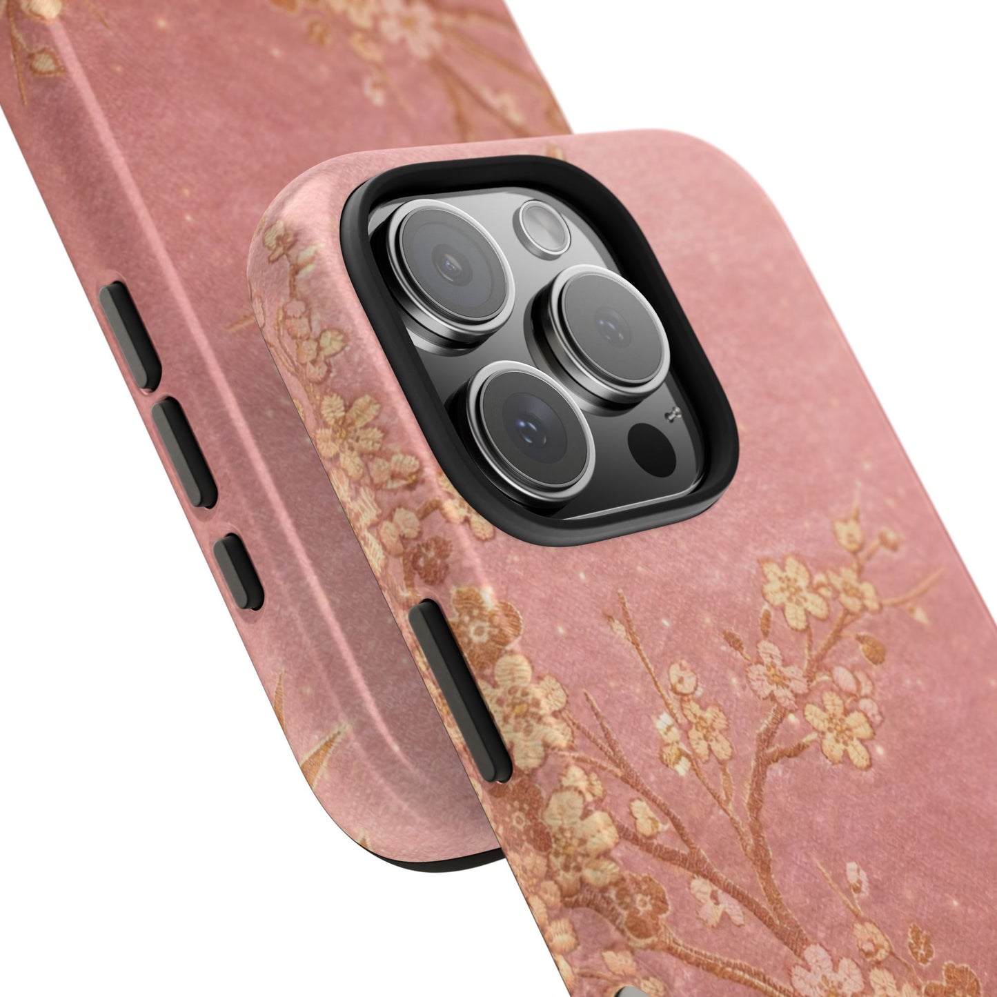 Pink Gold Cherry Blossom - Protective Phone Case