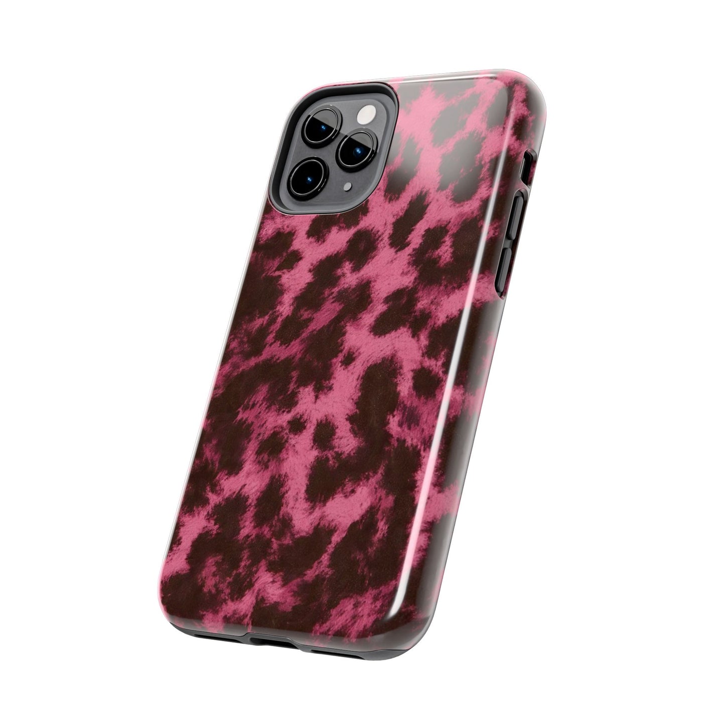 Pink Leopard Print - Protective Phone Case