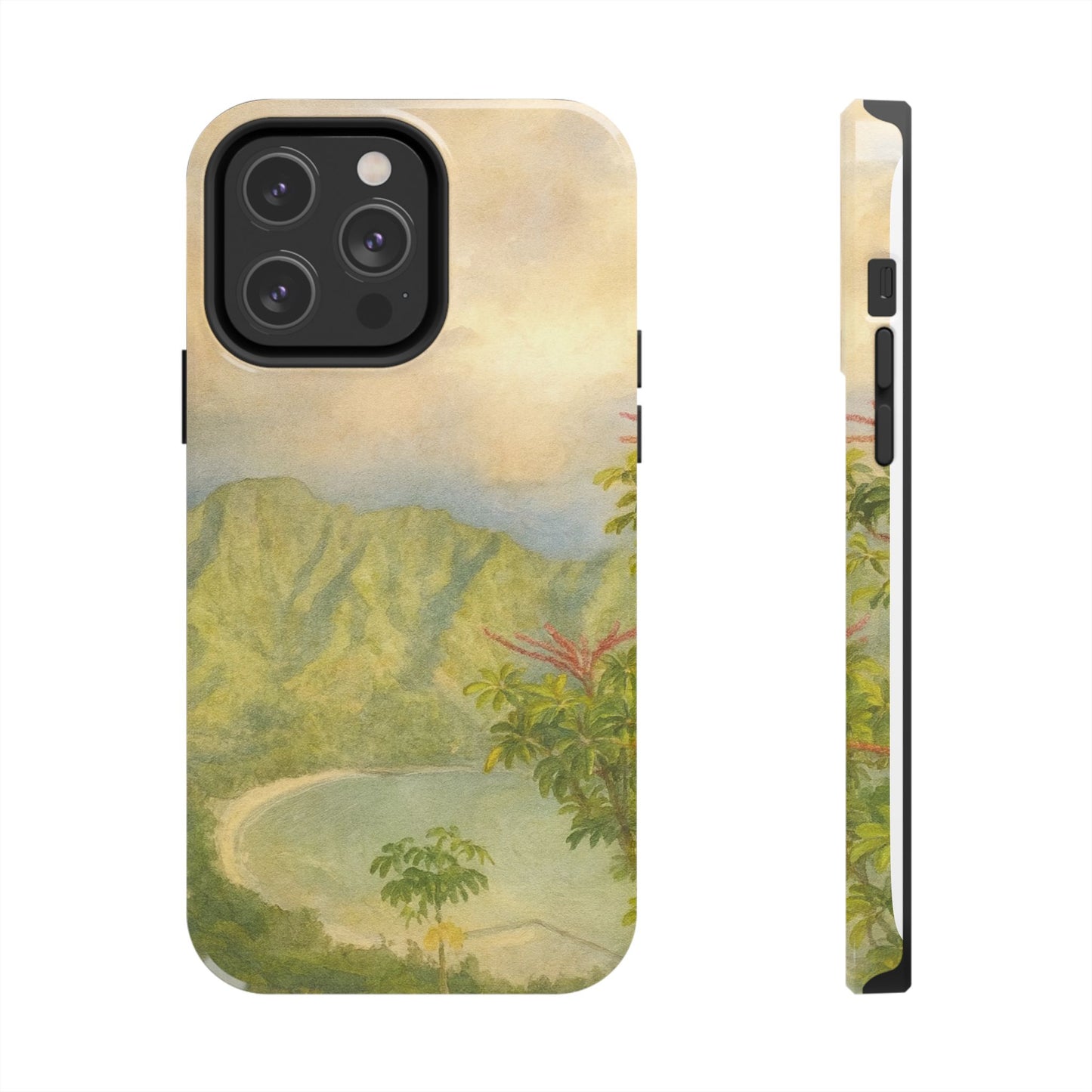 Vintage Tropical Beach - Protective Phone Case