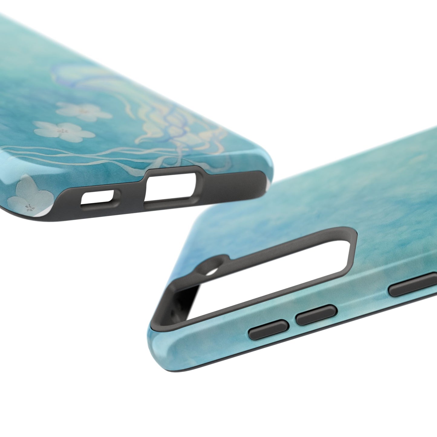 Sea-Blue Jellyfish - Protective Phone Case
