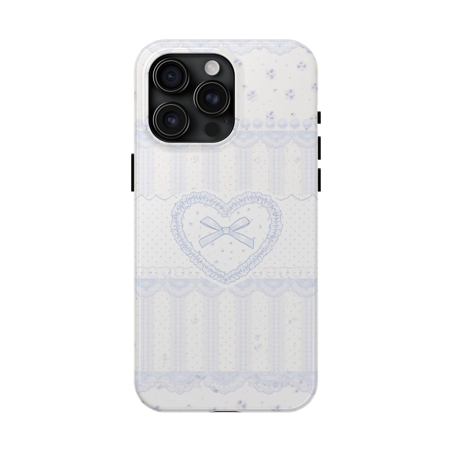 Coquette Blue Lace - Protective Phone Case