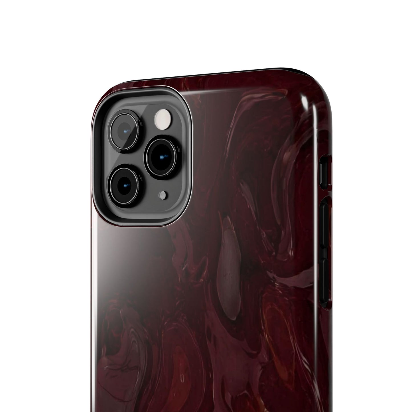 Glossy Maroon - Protective Phone Case