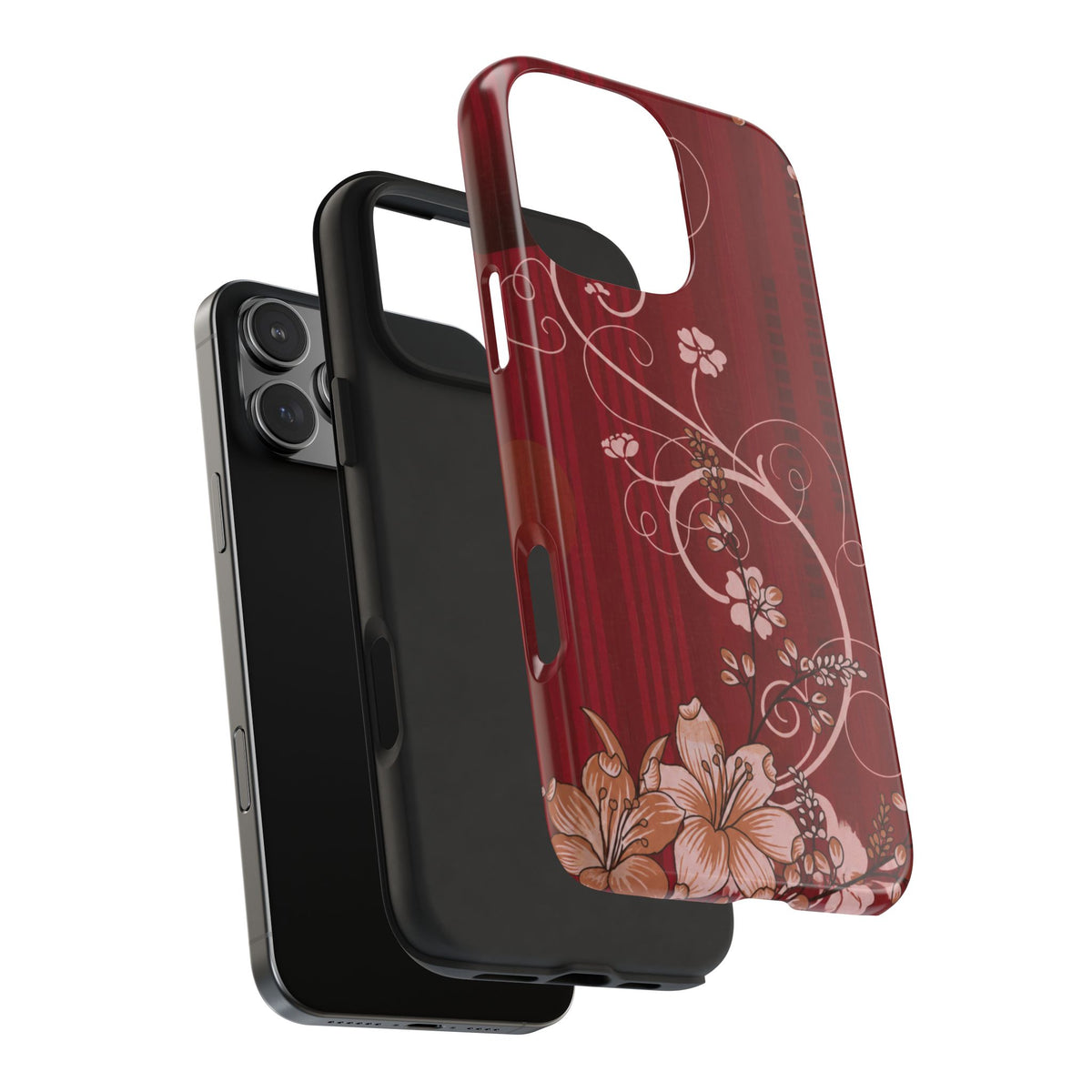 Crimson Bloom - Protective Phone Case