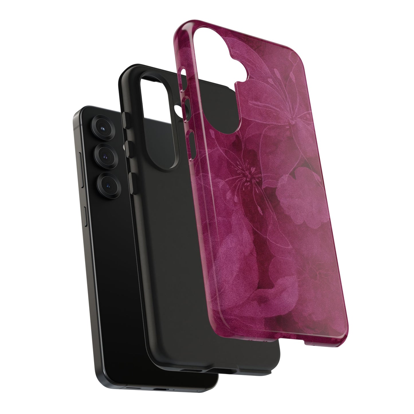 Magenta Petals - Protective Phone Case
