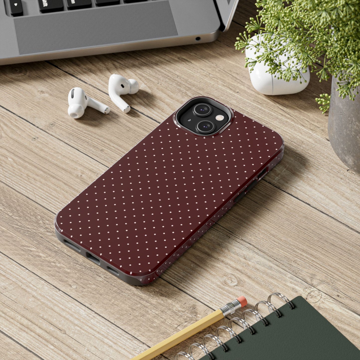 Red Polka Dots - Protective Phone Case
