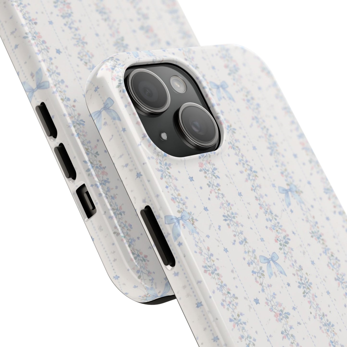 Bows and Stripes - Protective Phone Case