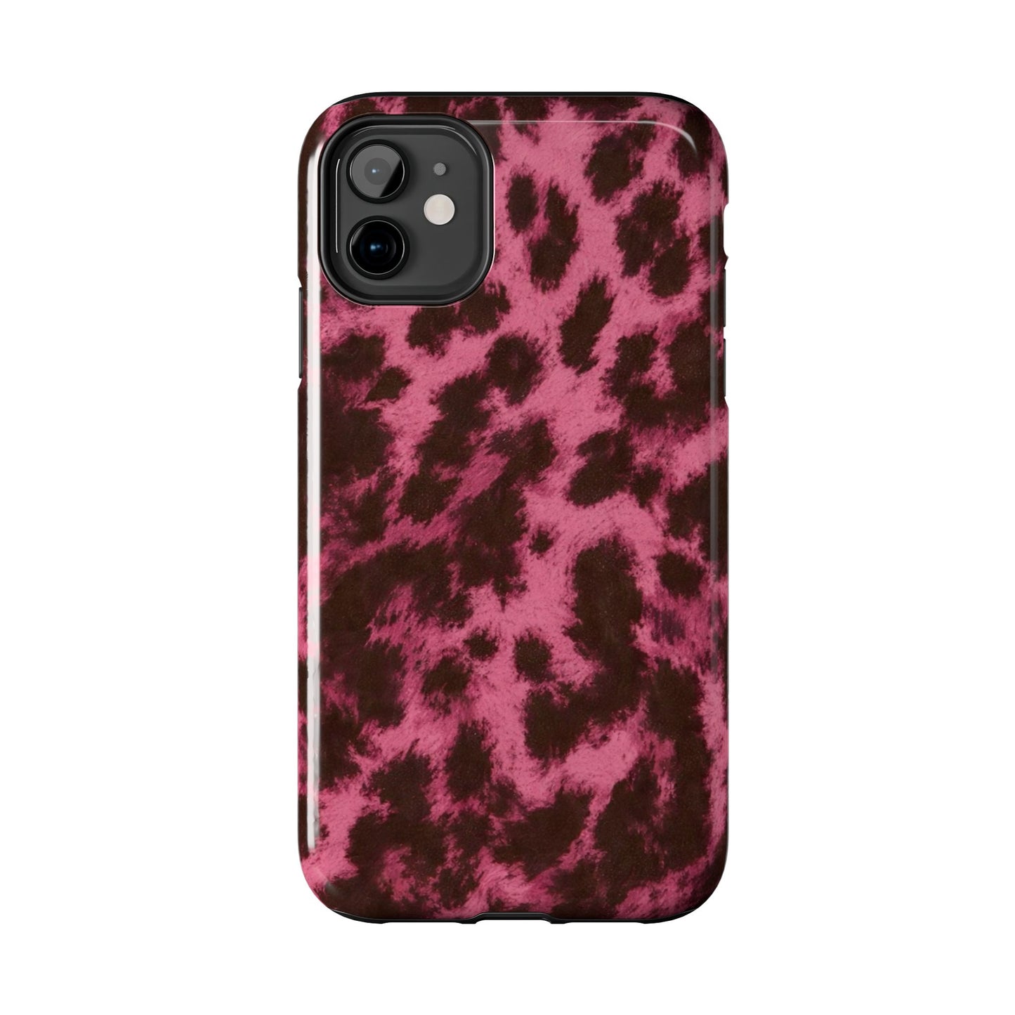 Pink Leopard Print - Protective Phone Case