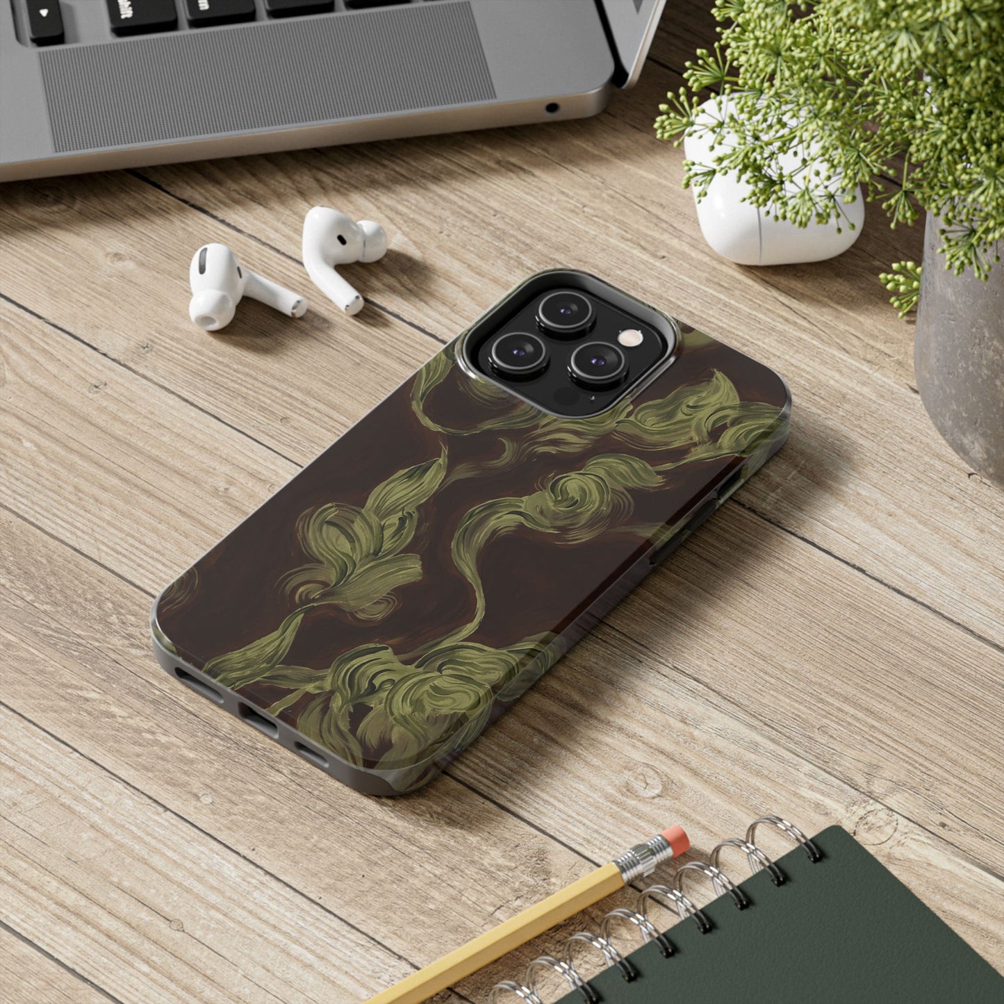Magnolia Stained Glass - Protective Phone Case