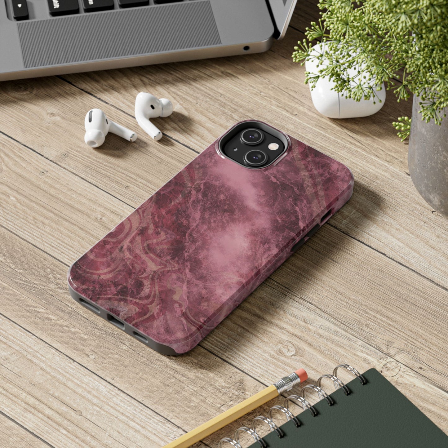 Marble Magenta - Protective Phone Case