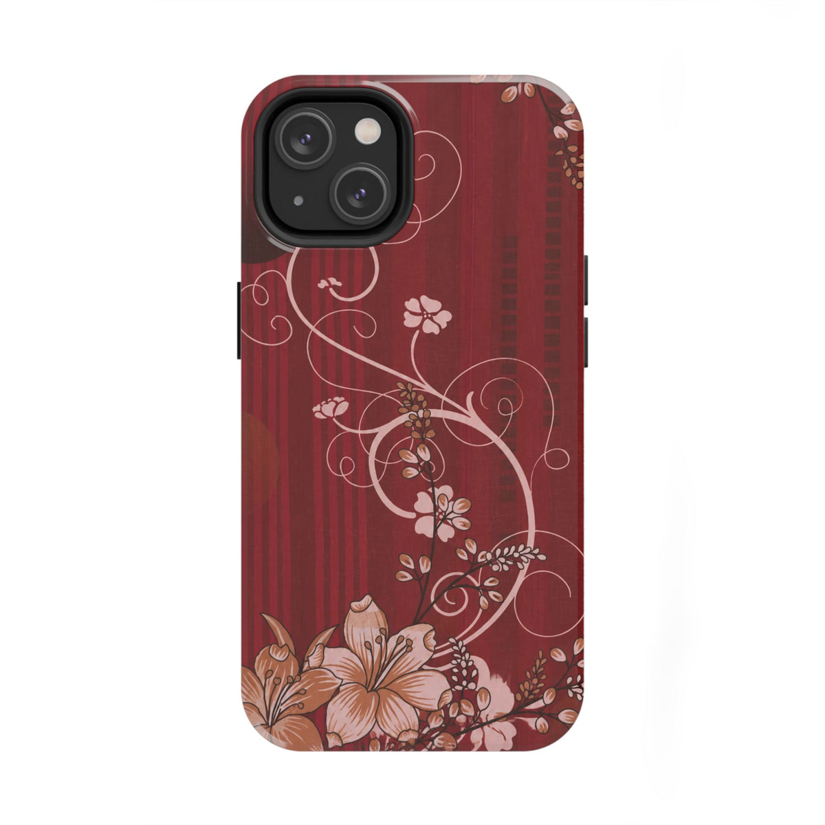 Crimson Bloom - Protective Phone Case