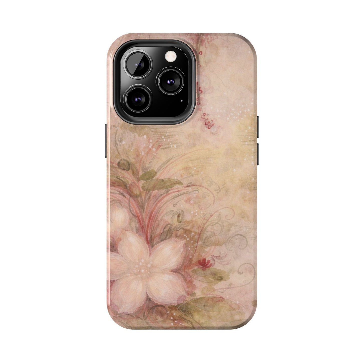 Antique Watercolor Floral - Protective Phone Case
