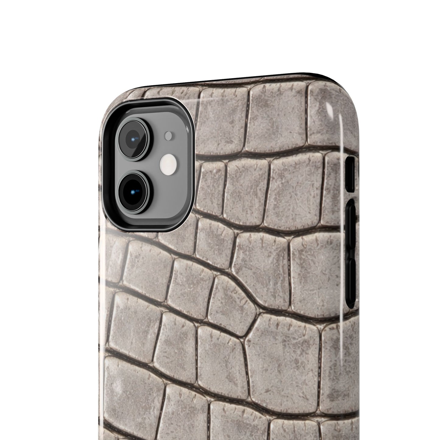2000s Grey Crocodile - Protective Phone Case