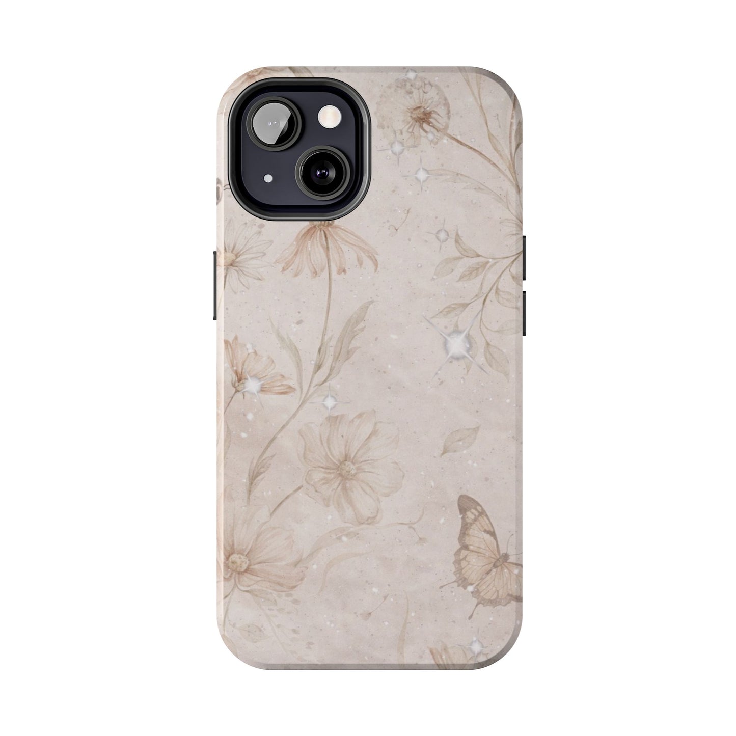 Beige Bloom - Protective Phone Case