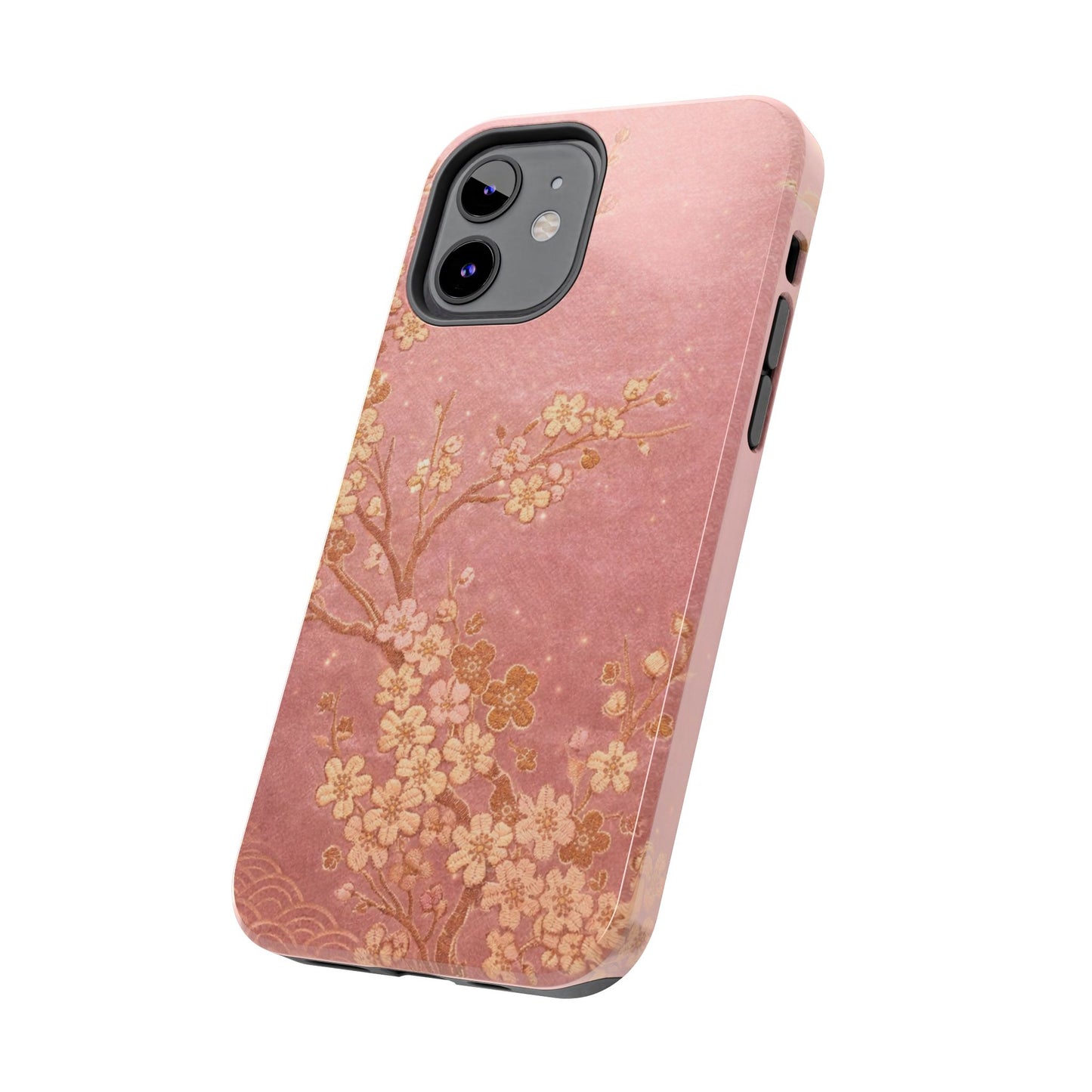 Pink Gold Cherry Blossom - Protective Phone Case