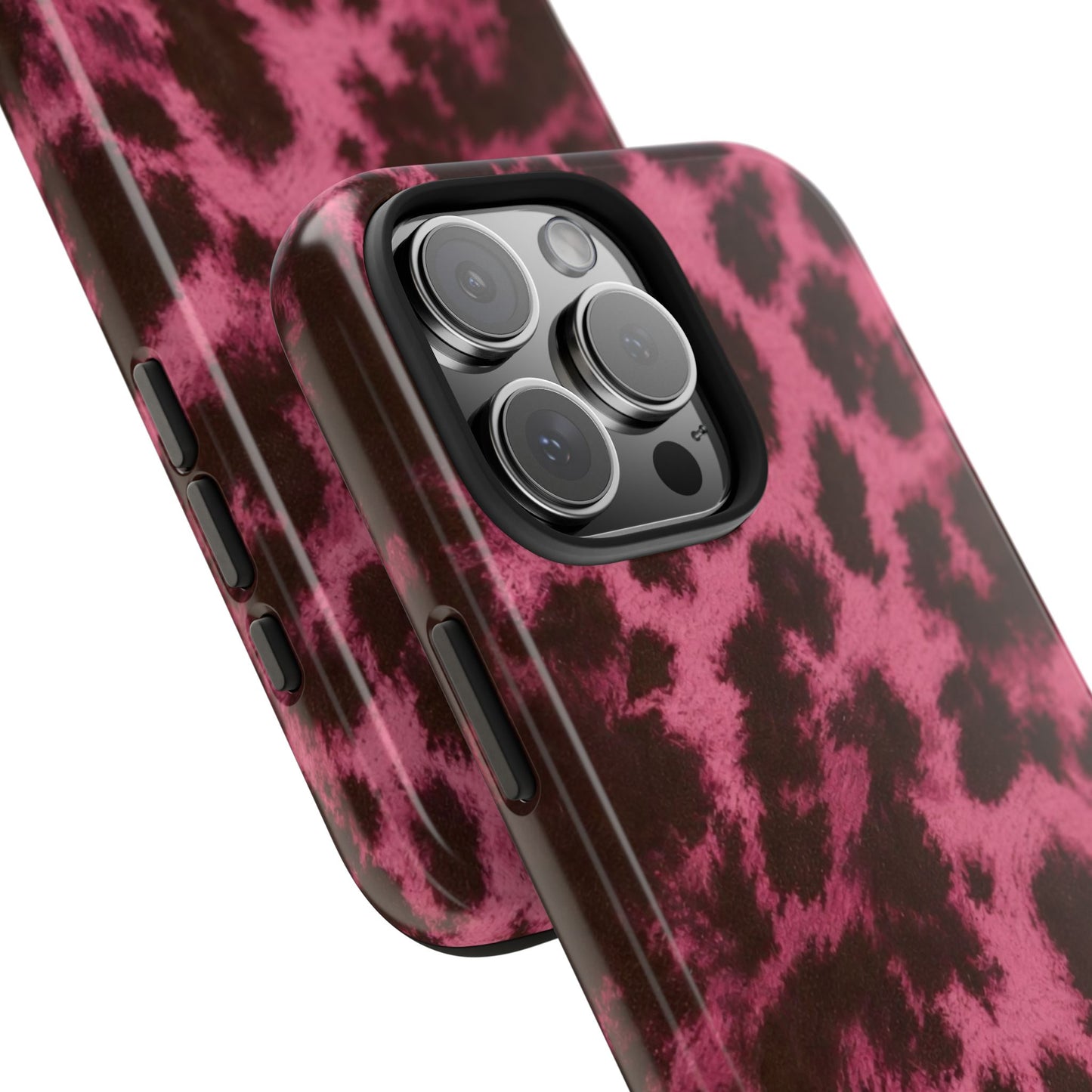 Pink Leopard Print - Protective Phone Case