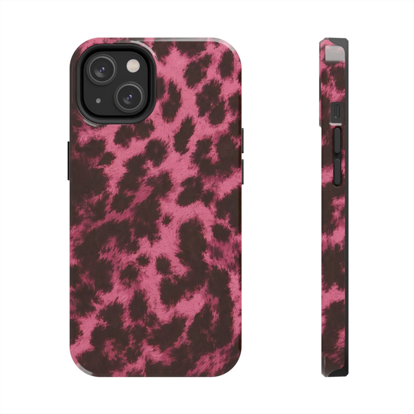 Pink Leopard Print - Protective Phone Case