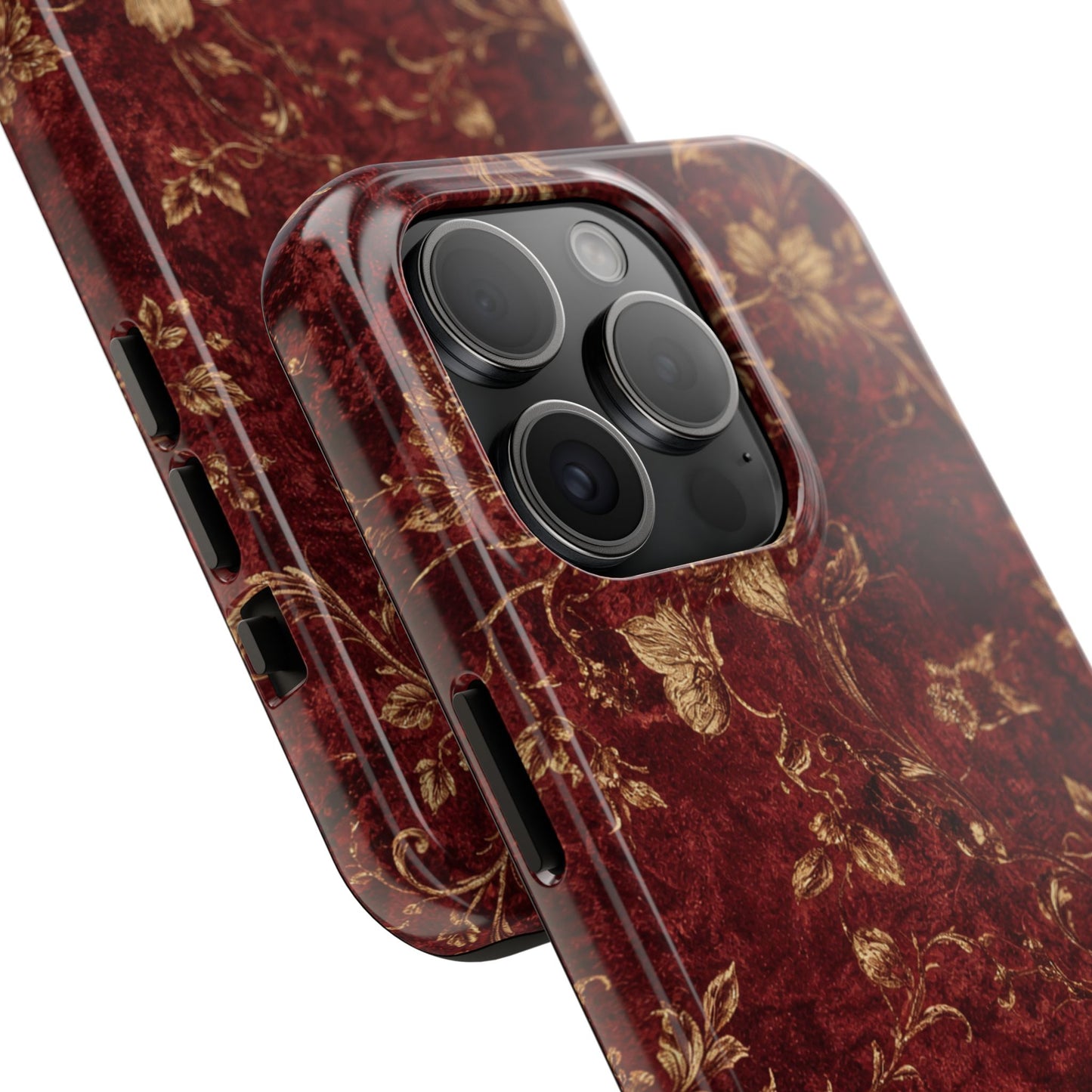 Floral Burgundy - Protective Phone Case