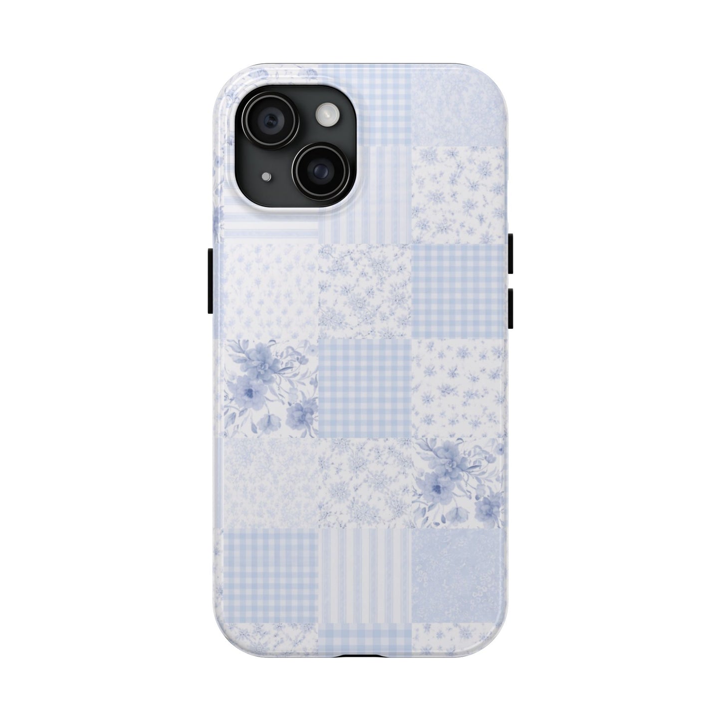 Baby Blue Plaid - Protective Phone Case