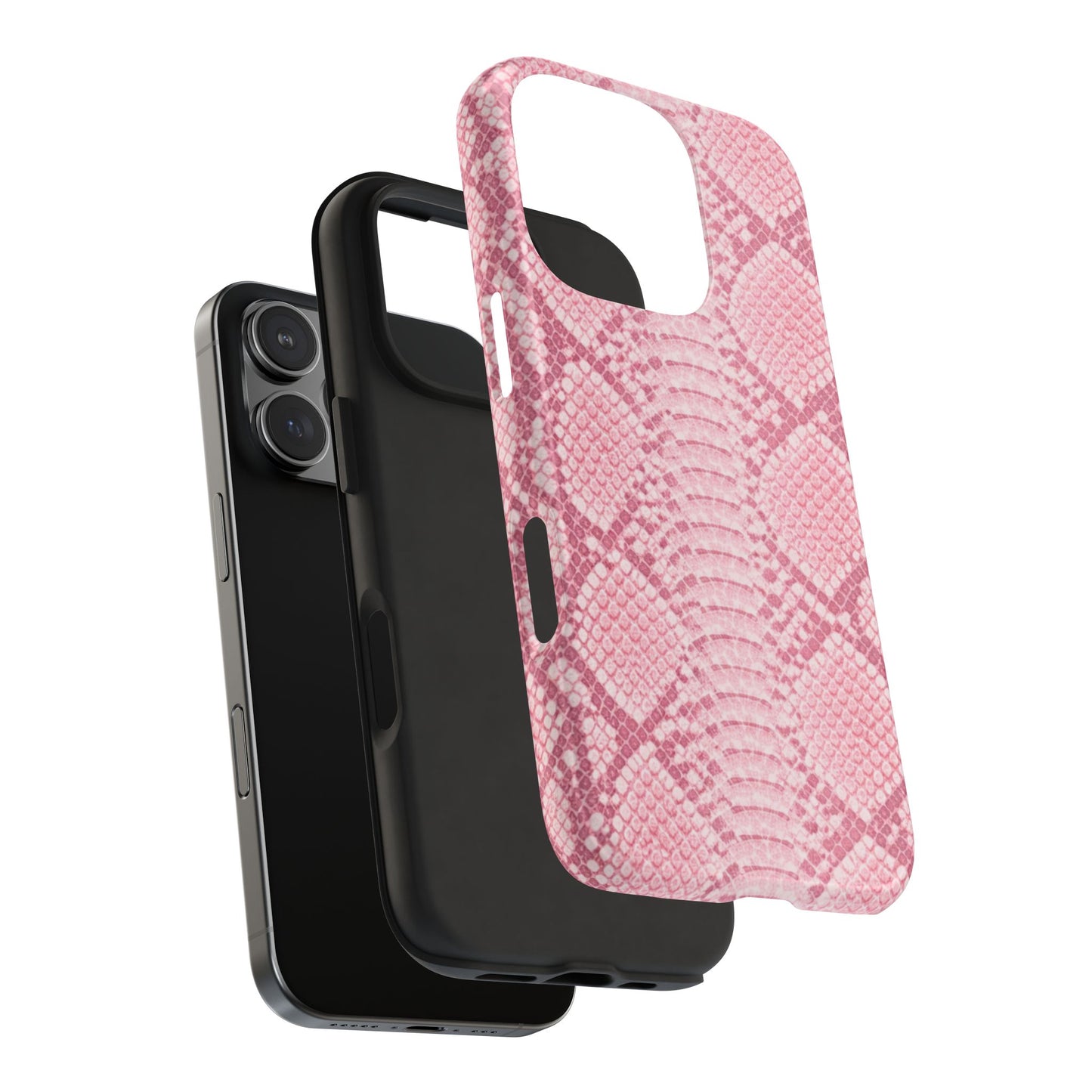 Pink Snake Skin - Protective Phone Case
