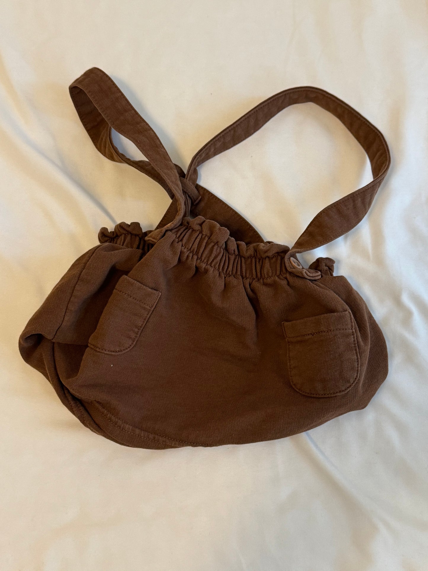 Y2K Brown Bag with Pockets