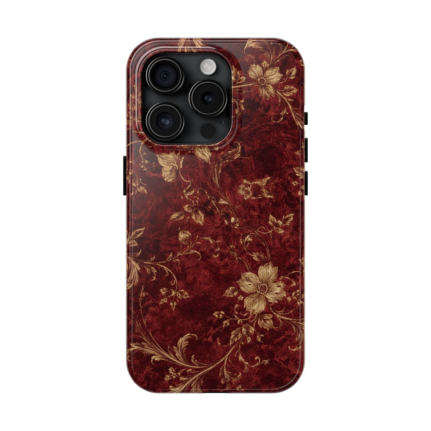 Floral Burgundy - Protective Phone Case