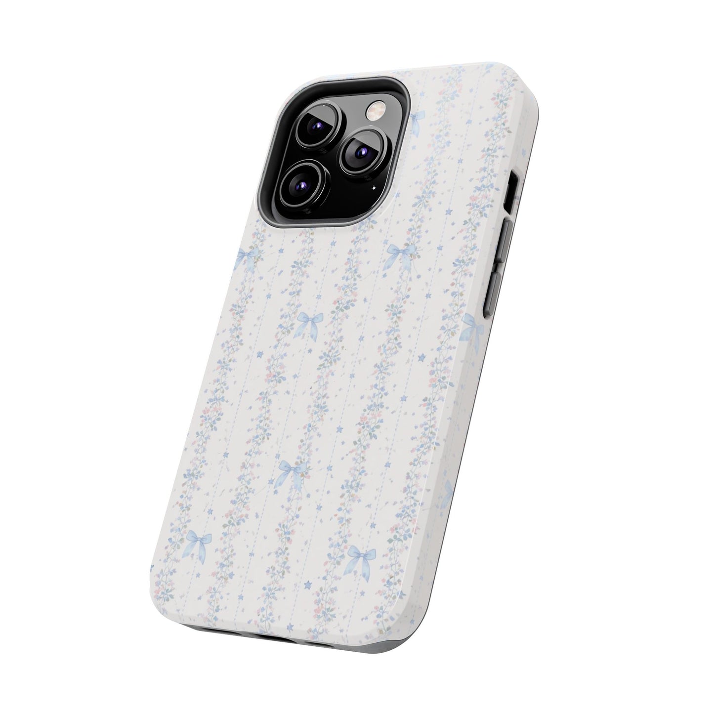 Bows and Stripes - Protective Phone Case