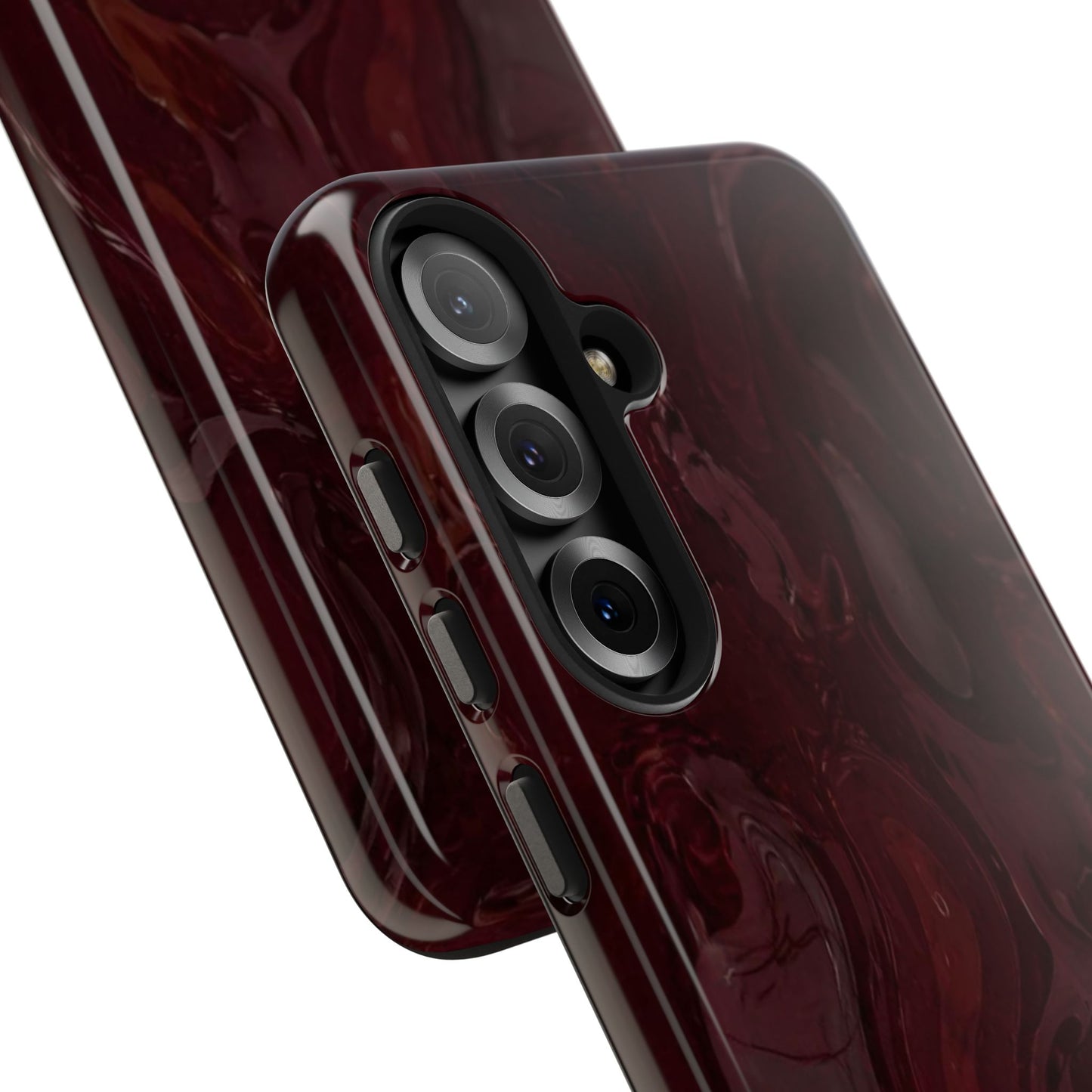 Glossy Maroon - Protective Phone Case