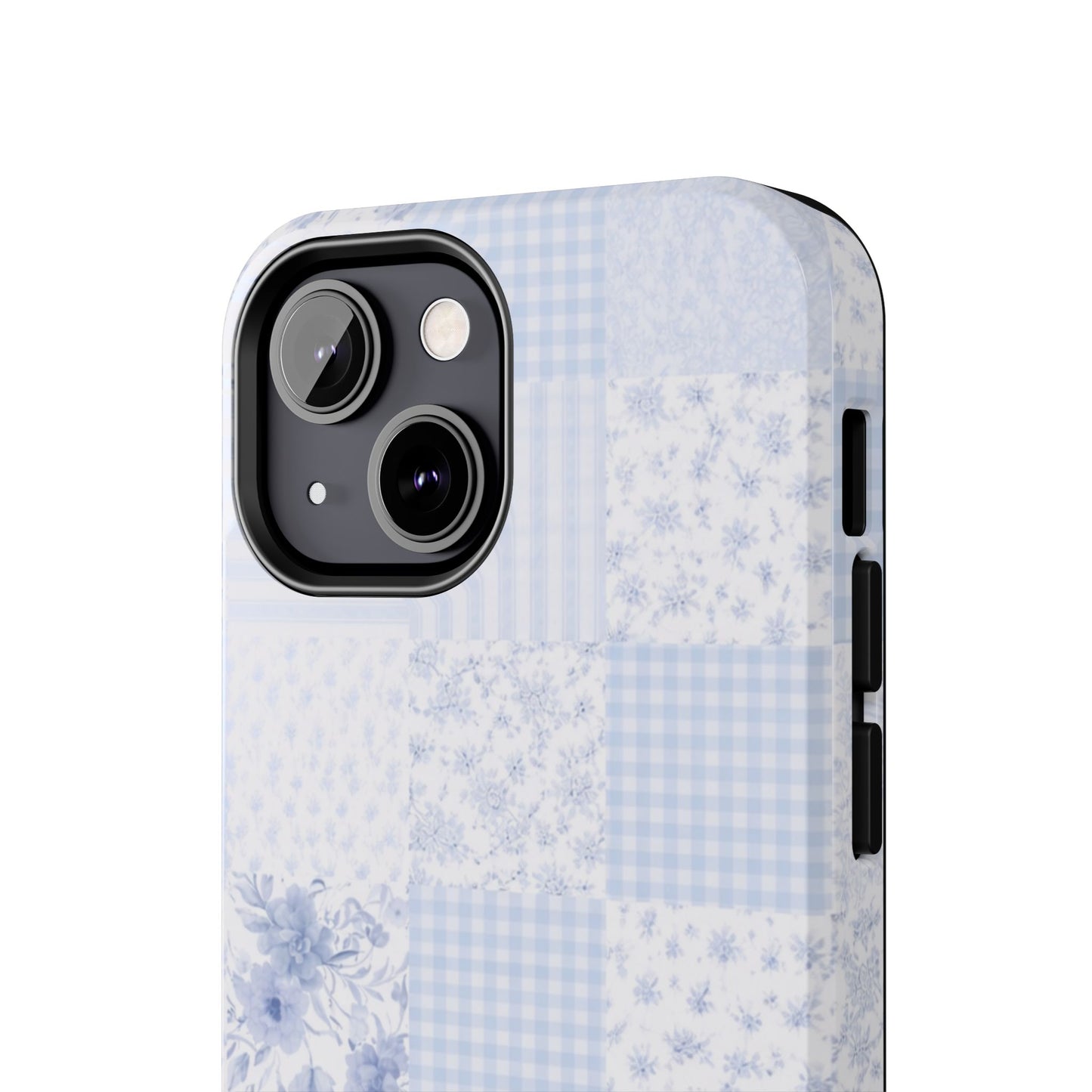 Baby Blue Plaid - Protective Phone Case