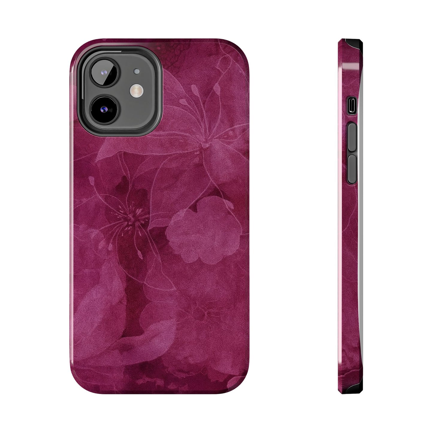 Magenta Petals - Protective Phone Case