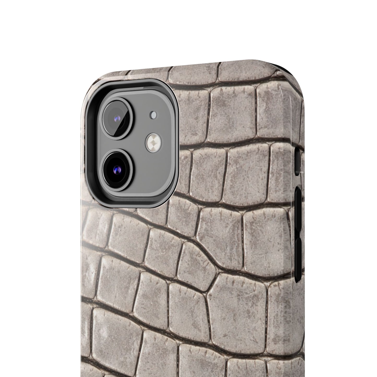 2000s Grey Crocodile - Protective Phone Case