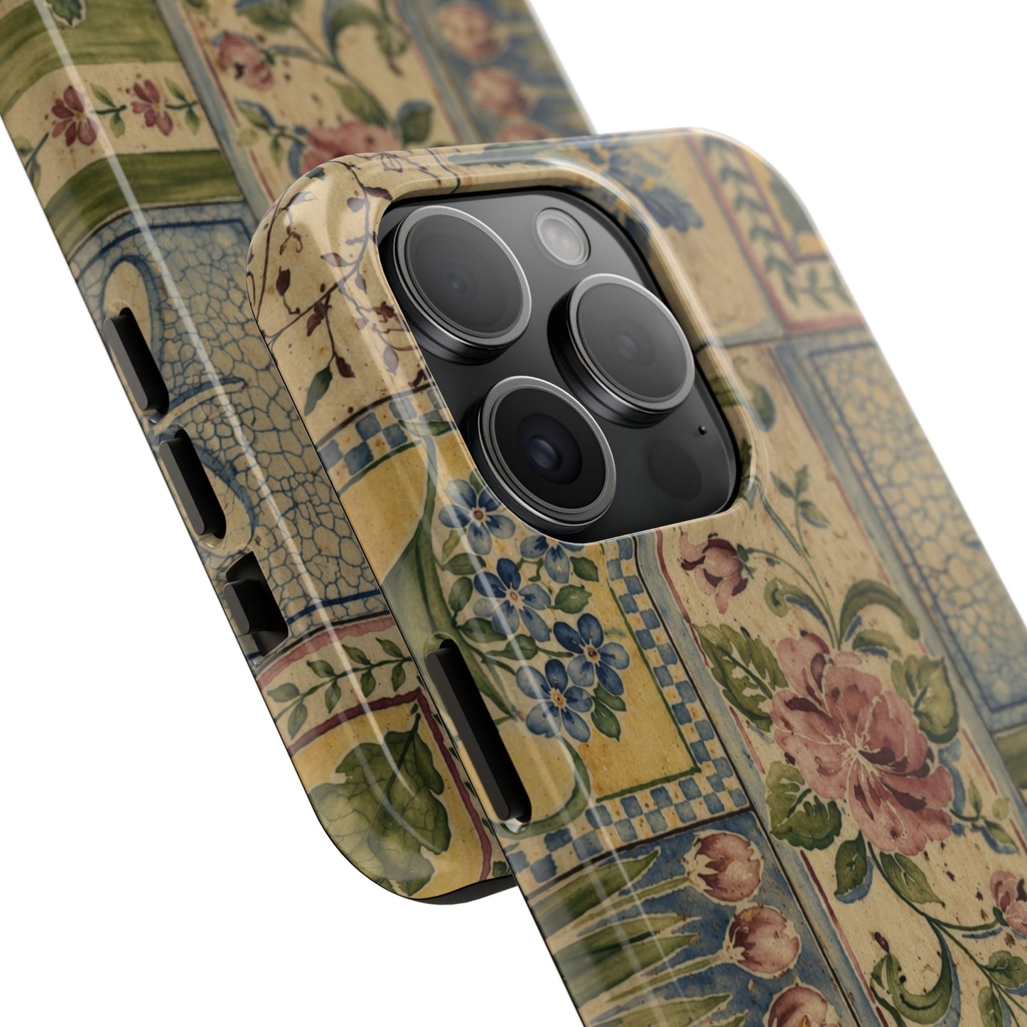 Vintage Floral Patchwork - Protective Phone Case