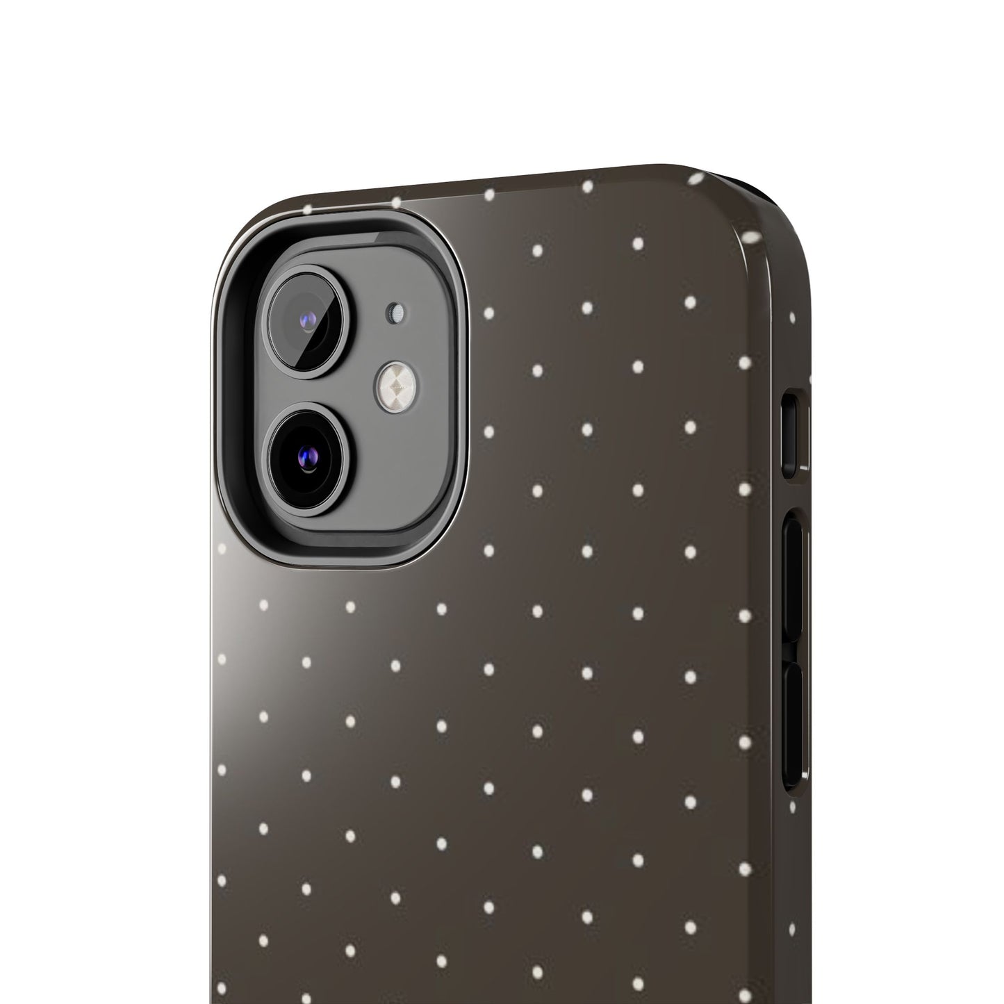 Brown Mini Polka Dot - Protective Phone Case
