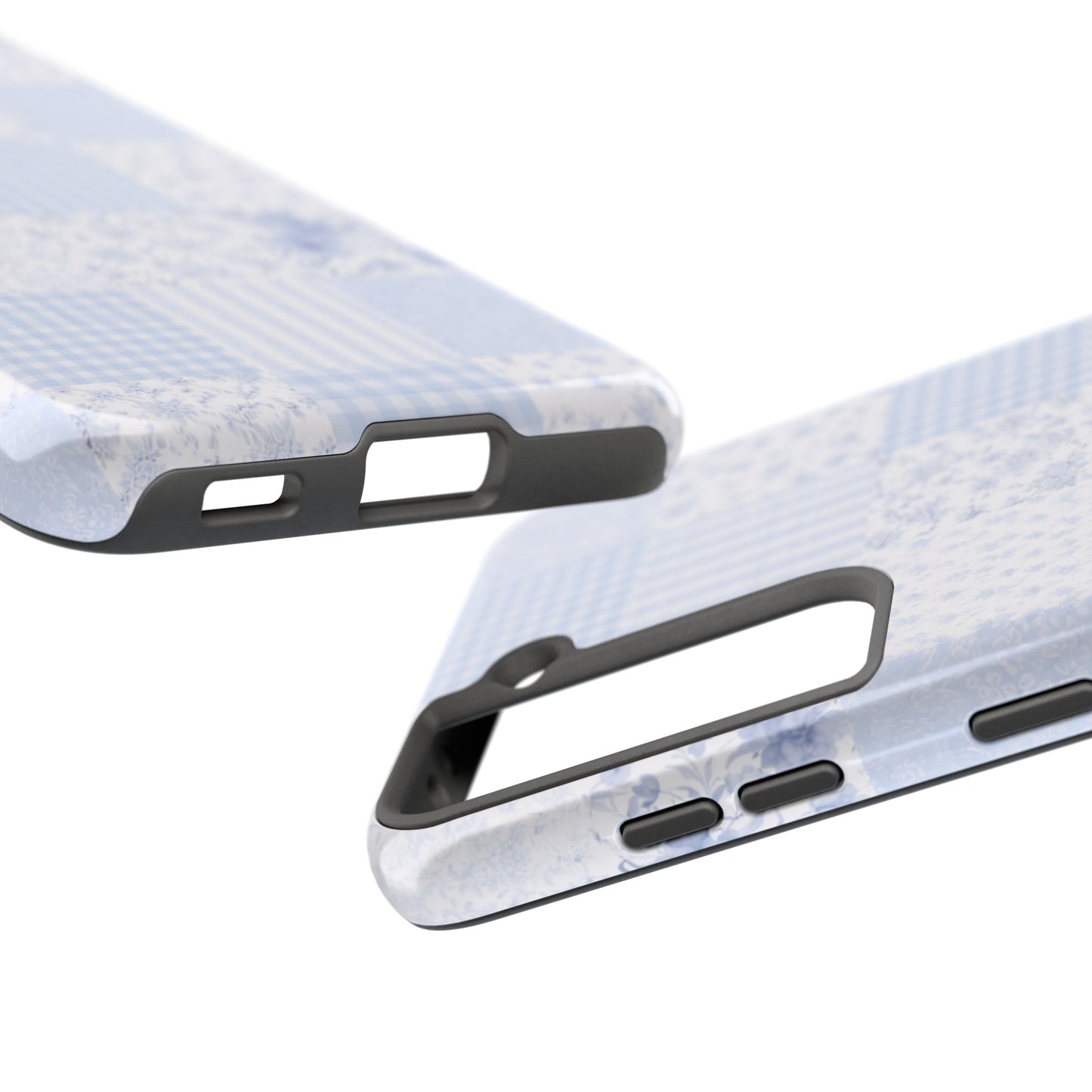 Baby Blue Plaid - Protective Phone Case