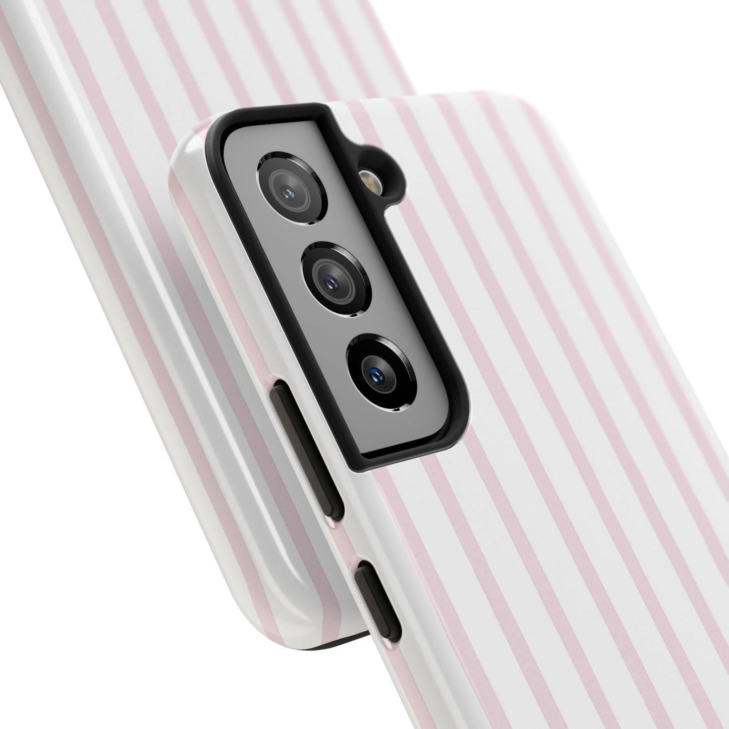 Pink Vertical Stripes - Protective Phone Case