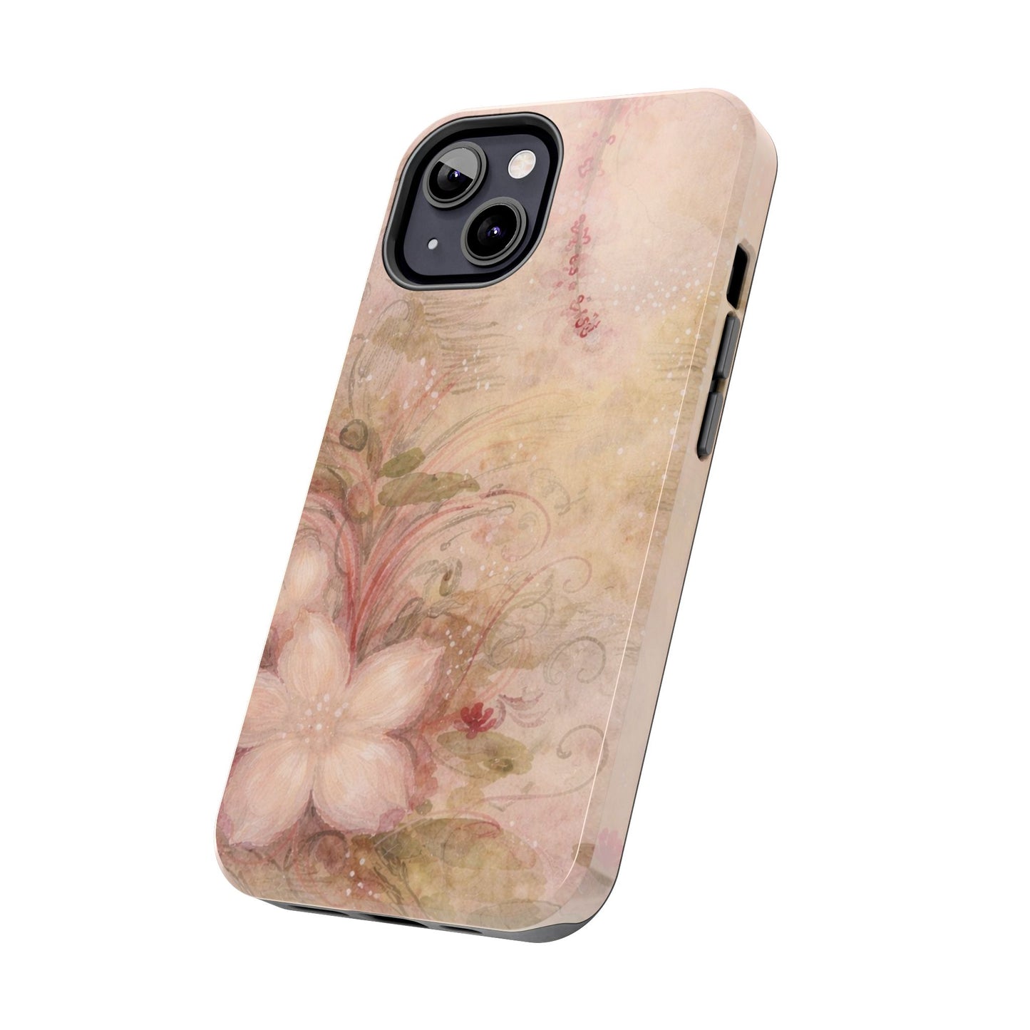 Antique Watercolor Floral - Protective Phone Case