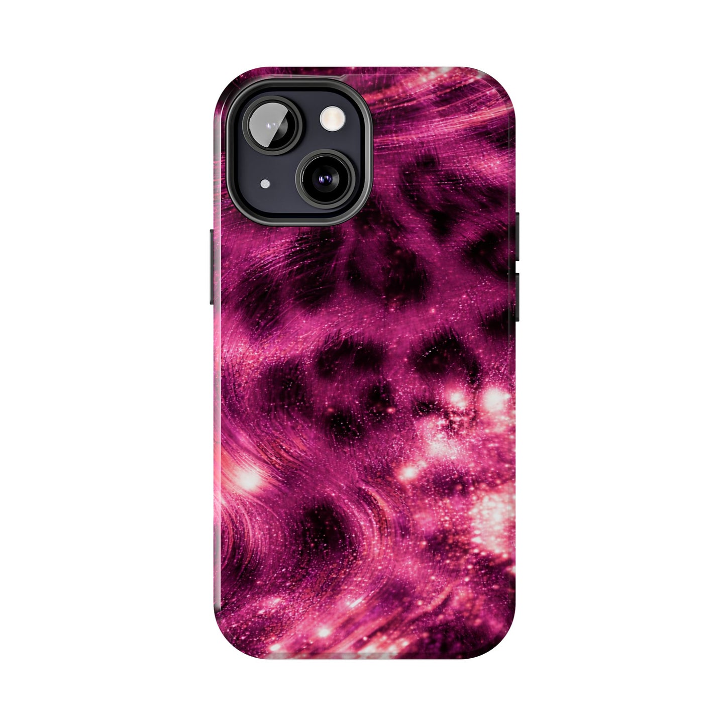 Magenta Y2K Leopard - Protective Phone Case