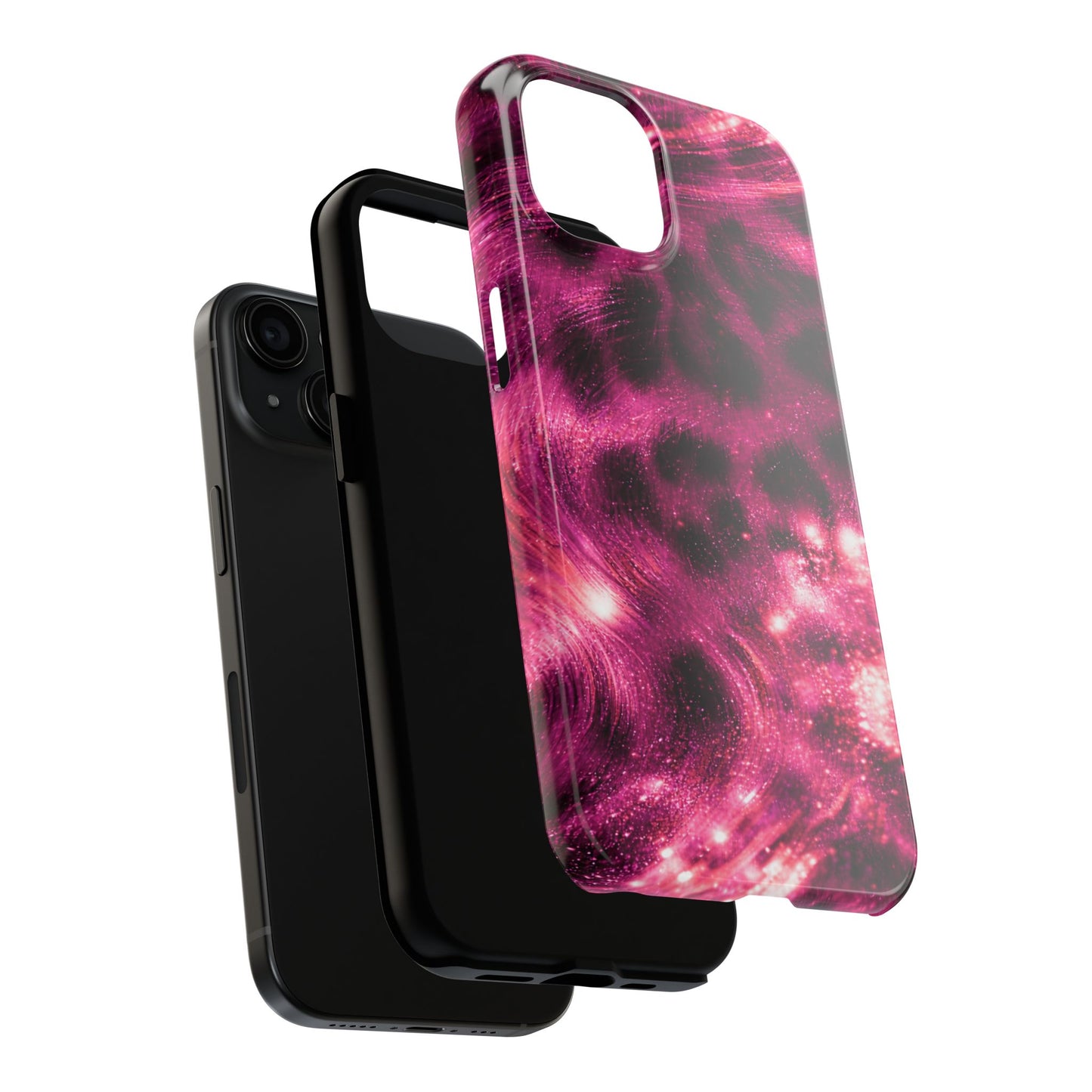 Magenta Y2K Leopard - Protective Phone Case