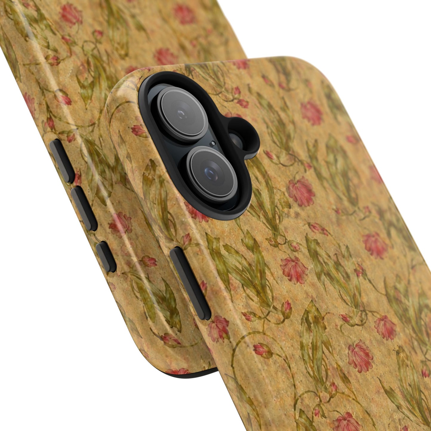 Roses on Aged Paper - Protective Phone Case
