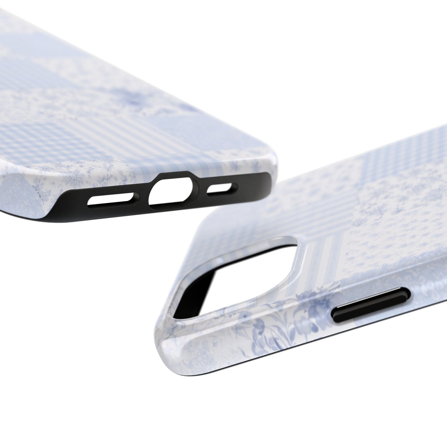 Baby Blue Plaid - Protective Phone Case